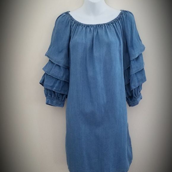 beachlunchlounge denim dress